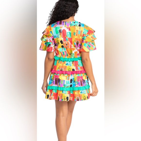 NWT Alden Adair Sabrina Dress in Casablanca med - Picture 3 of 6